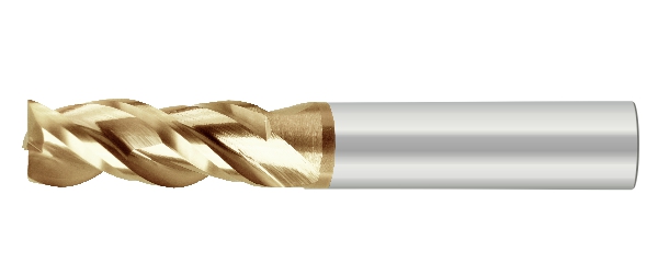 難切削材專用鑽銑刀-長柄型-3刃